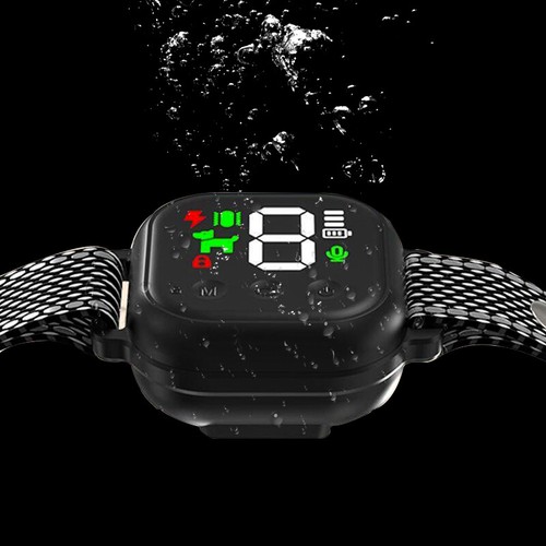Collar inteligente automático antiladridos para perros mascotas collar digital impermeable para detener ladridos - Imagen 7 de 12