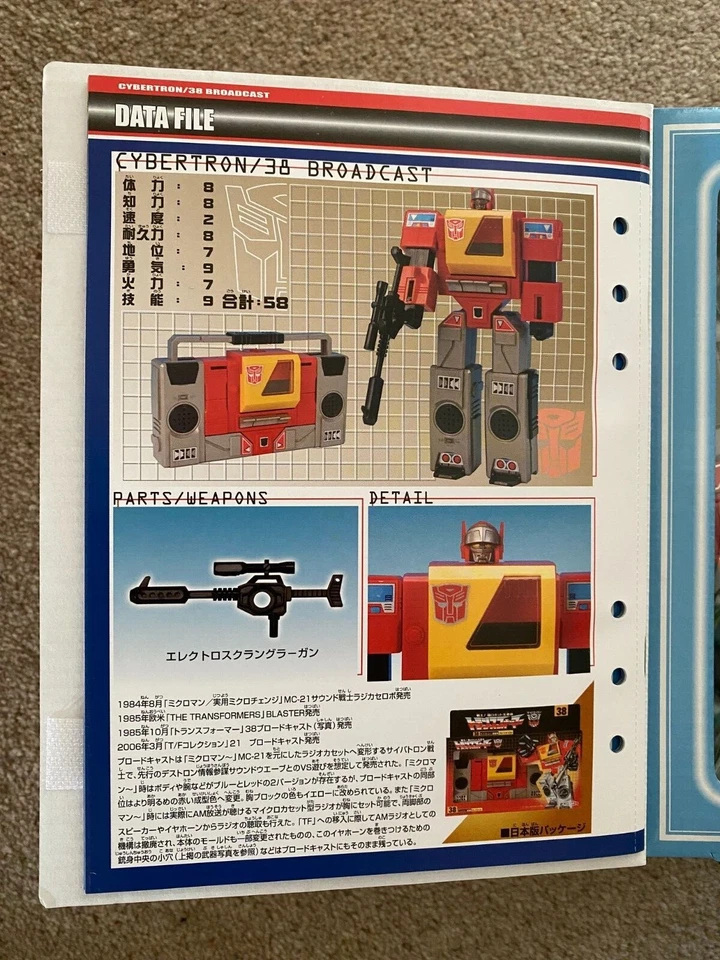 Transformers Takara Collection #21 Blaster / Broadcast MISB Rare 2006 Reissue - Image 3 of 4