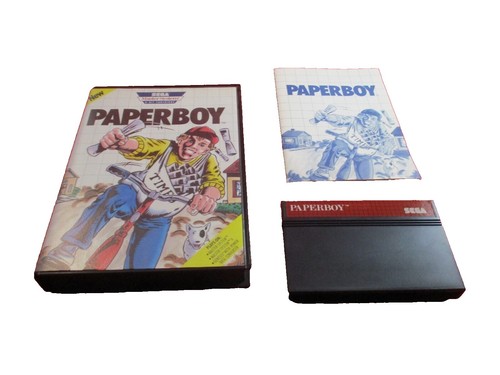 Paperboy Sur Sega Master System – Jeu Complet En Très Bon état (boîte, Notice Incluse)