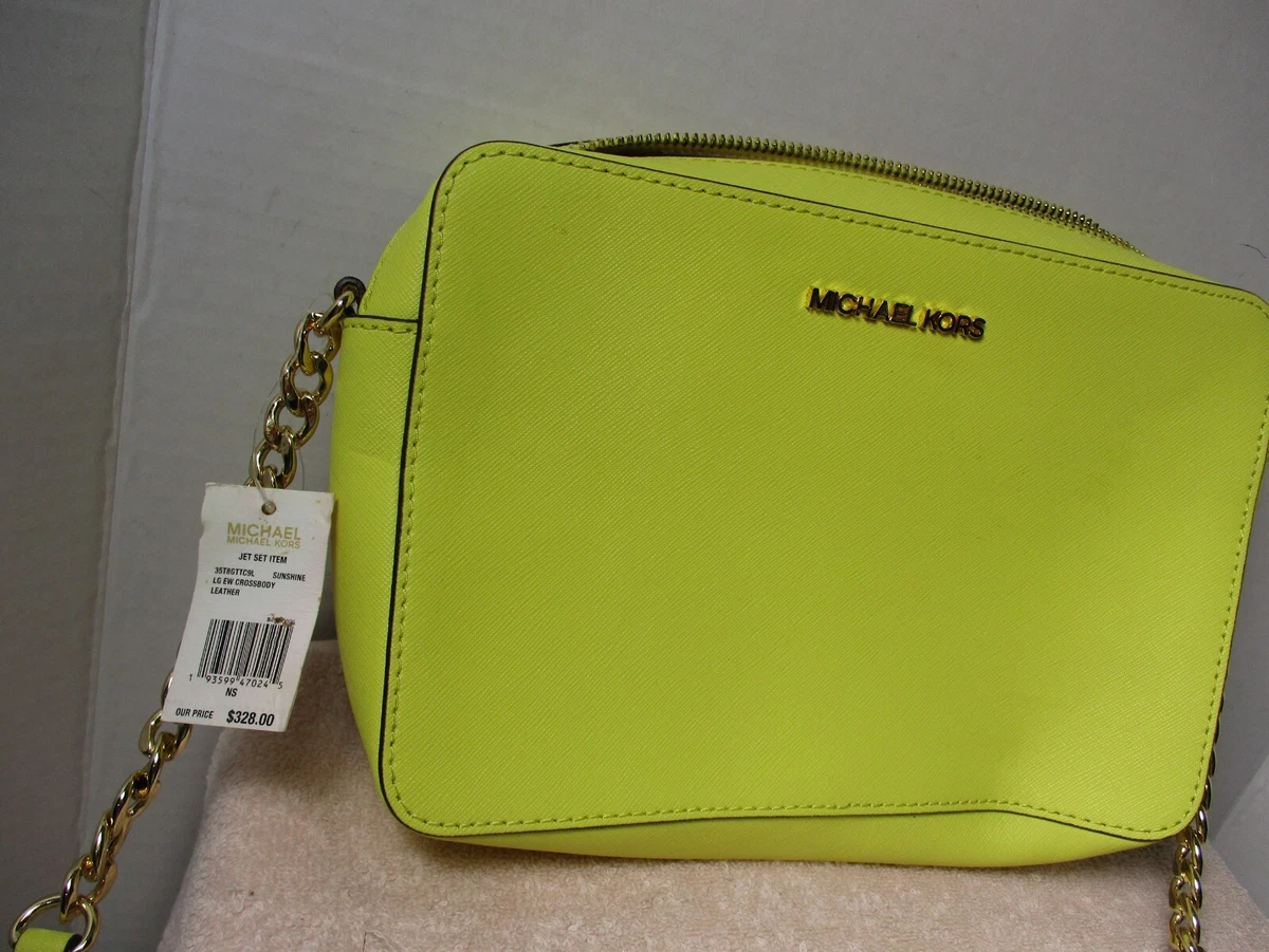 Michael kors yellow crossbody hotsell bag