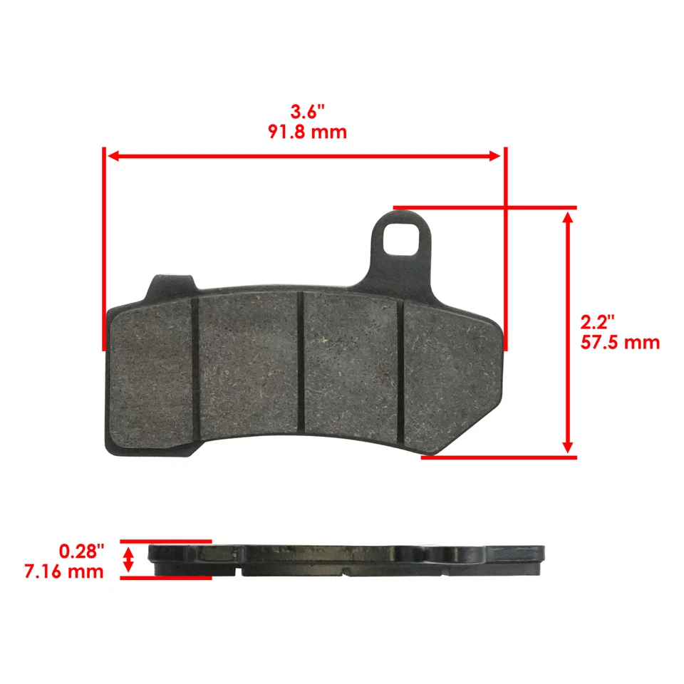 Pastilhas de freio traseiras para Harley Davidson FLHR Road King FLTR FLHT Glide 2008-2023 - Imagem 2 de 4