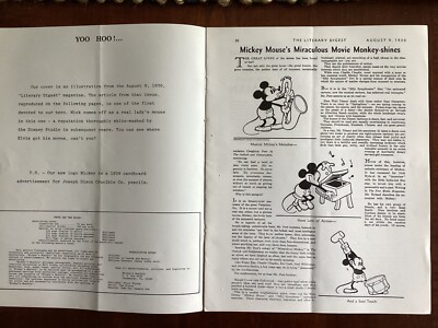 MICKEY'S MONTHLY - August 1978 - UNAUTHORIZED MICKEY MOUSE FANZINE
