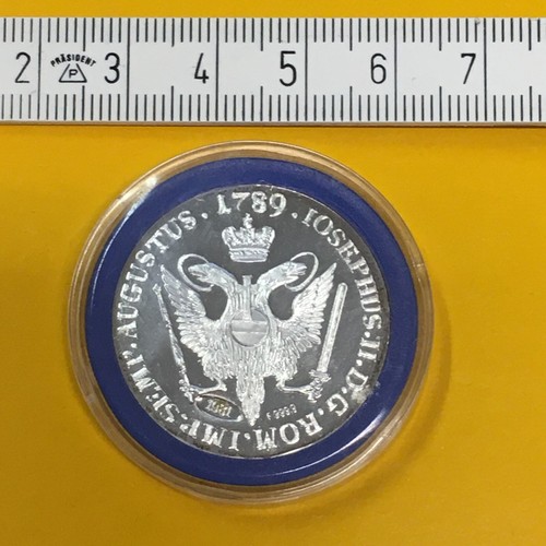 Silbermedaille 1981 zu 16 Schilling Hamburger Courant 1789, 999er AG PP (M947 - Bild 2 von 2