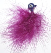Aspirin Head Wild Eye Marabou Jigs, Painted, 3-Hook types (7) Sizes (4) Per Pack