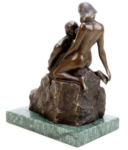 Scultura in bronzo - L'idolo eterno di Auguste Rodin - Capolavoro d'arte romantica - Foto 8 di 8