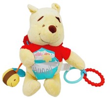 Disney Baby Winnie the Pooh Activity Hanging Stuffed Animal Rattle Plush 2018