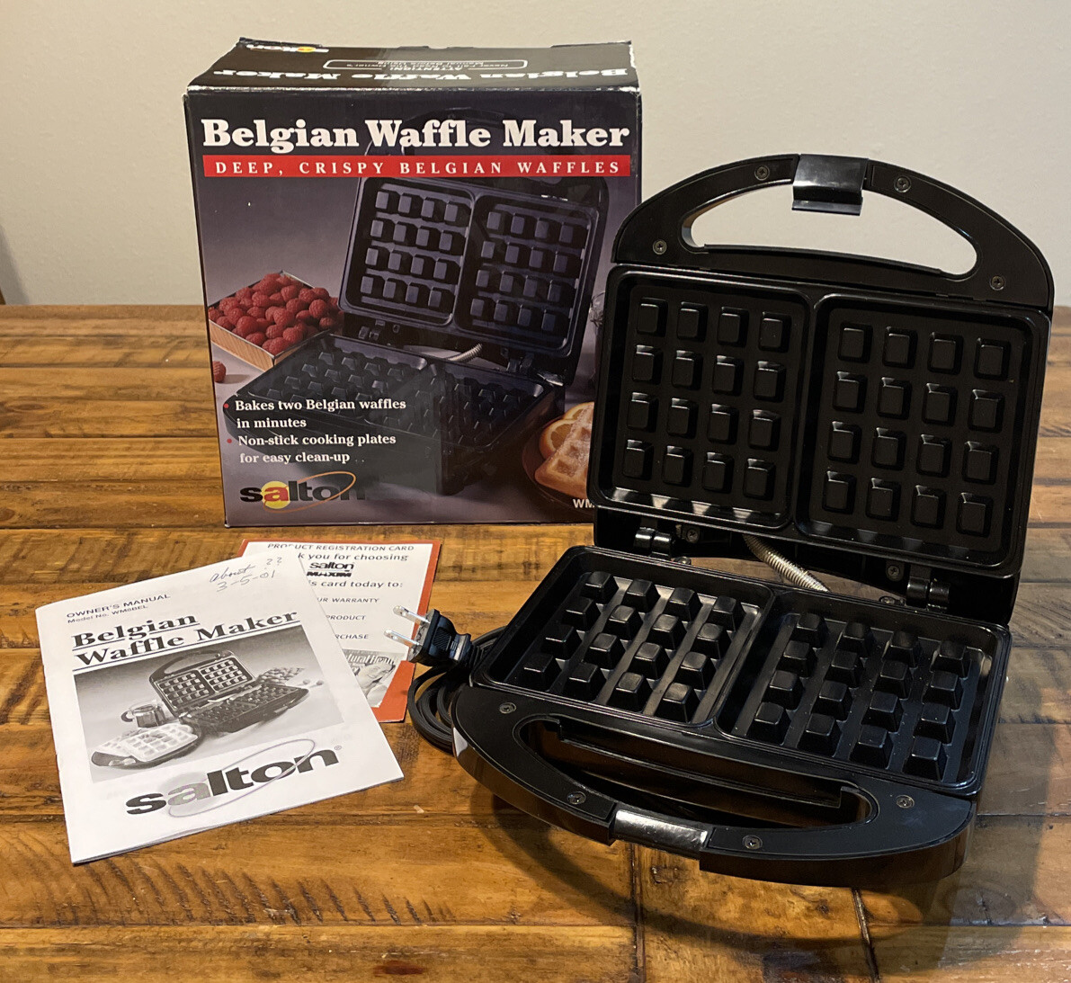 salton waffle maker manual