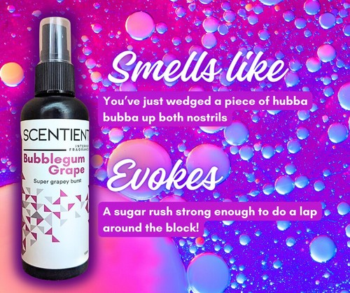Room Spray x2 BUBBLEGUM GRAPE + RED SLUSHIE home/car/toilet AIR FRESHENER Sweet - Picture 5 of 6