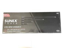 Sunex 4pc 12 Drive Impact Sockets Extensions Set 3 5 10 15 Long Bars 2500