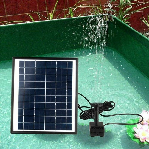 400L/H Solar Panel Powered Water Feature Pump Garden Pool Pond Aquarium Fountain - Picture 12 of 64