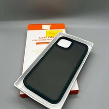 Meifigno Apple iPhone 14 Plus Silicone Case With MagSafe Dark/turquoise Trim