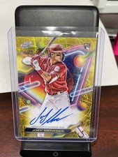 2023 Topps Chrome Cosmic Joey Meneses Auto Variation Gold Refractor /50