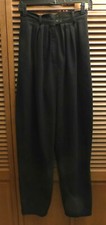 Vintage HAMMER Pants BLACK Medium POCKETS Comfy Loose  Flowy