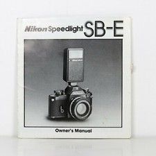 Nikon Speedlight SB-E Owner  s Manual  12 Panel Foldout  Very Good Condition