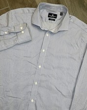 Psycho Bunny Mens Button Down Shirt Slim Fit Stretch Long Sleeve Size 16.5 34/35