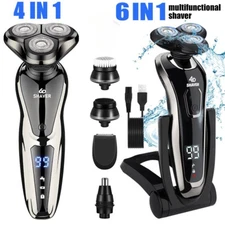 Men's Electric Razor Cordless Shaver Beard Trimmer Shaving Machine Rechargeable