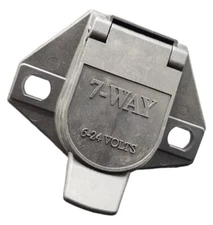 Brophy 7 Round Pin ABS Housing-Black Car End Trailer Connector Socket Plug Only