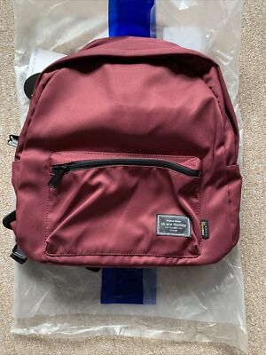 ACE HOMME SCHOOL BAG BACKPACK RUCKSACK BURGUNDY NEW UK