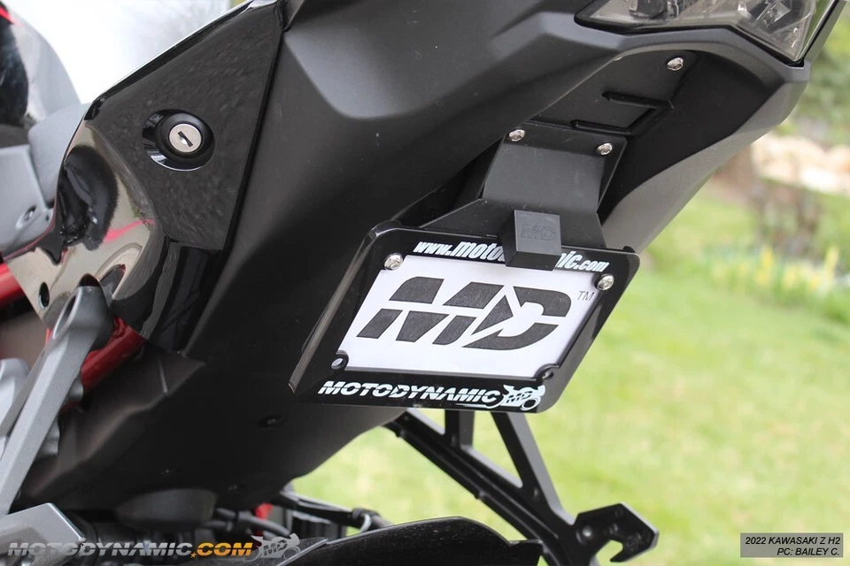 Kit eliminador de guardabarros bajo perfil escondido para Kawasaki Z900 ZH2 2020-2024 Foto 3 de 4