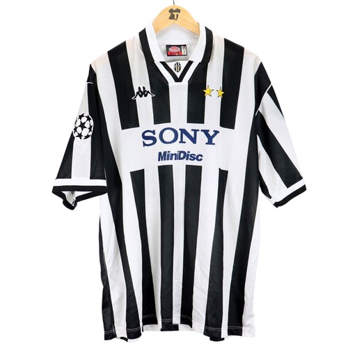1996-97 Juventus #7 Di Livio Match Worn COA Champions League Maglia Kappa XL SH