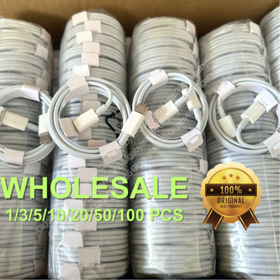 Bulk Lot 20W USB C Fast Charger Cable PD Cord For iPhone 14/13/12/11/iPad/XR/SE