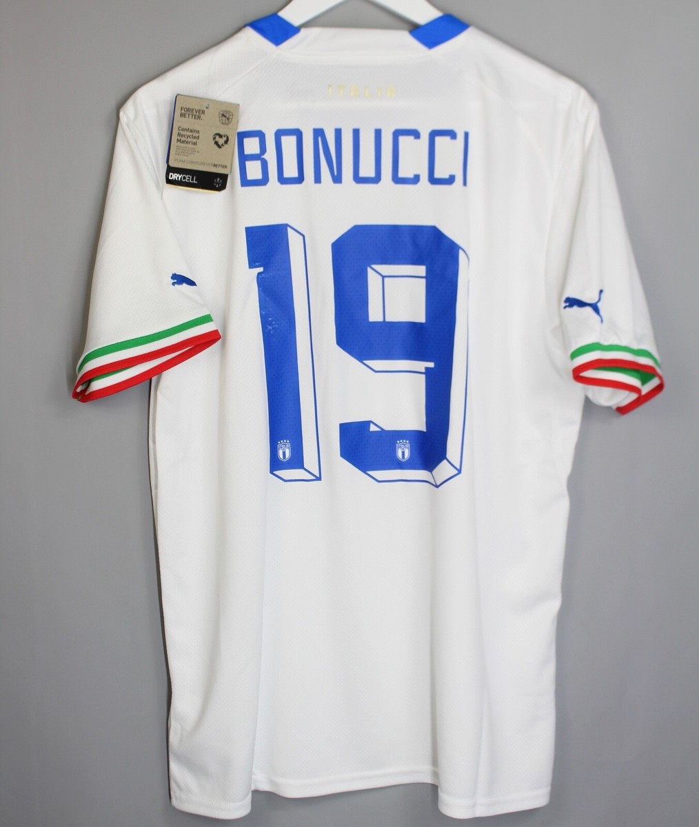 Classic Football Maglia Calcio Vintage Italy Bonucci Maglietta