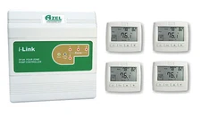 Package Deal: Azel 4 Zone Switching Relay with 4 Floor Heating Thermostats