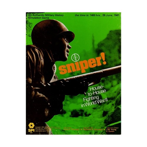 SPI Wargame Sniper! VG+ Box