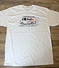 FedEx Vintage Federal Express Truck Graphic Promo T-Shirt Extra Large XL