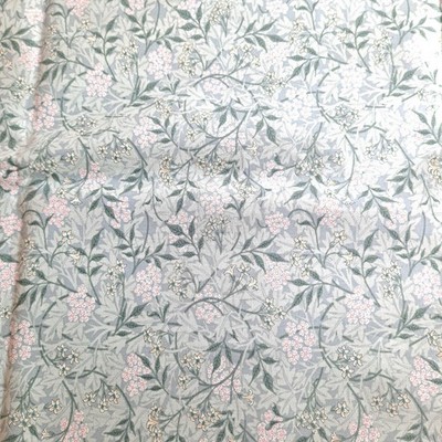 Free Spirit Jasmine Green Floral Cotton Fabric 36'' X 45'' Morris & Co Granada