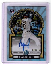 2023 Bowman - Rookie of the Year Favorites Liover Peguero /150 #ROY-LP (AU, RC)