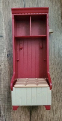 Loving Family Dollhouse Hall Tree Coat Rack Shoe Storage Bench Furniture