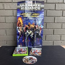 Marvel Ultimate Alliance Microsoft Xbox 360, 2006 with Poster Some Wear