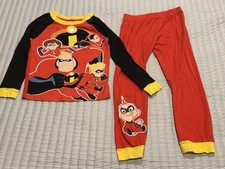 Disney Incredibles Kids Pajama Set Size 8