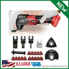 Cordless Oscillating Tool Compatible with Milwaukee 18V Battery, 6 Variable Spee