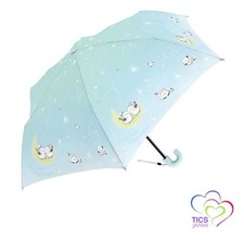 Crux Children's Folding Umbrella Nonbirienagachan 50cm Medium Blue 119652