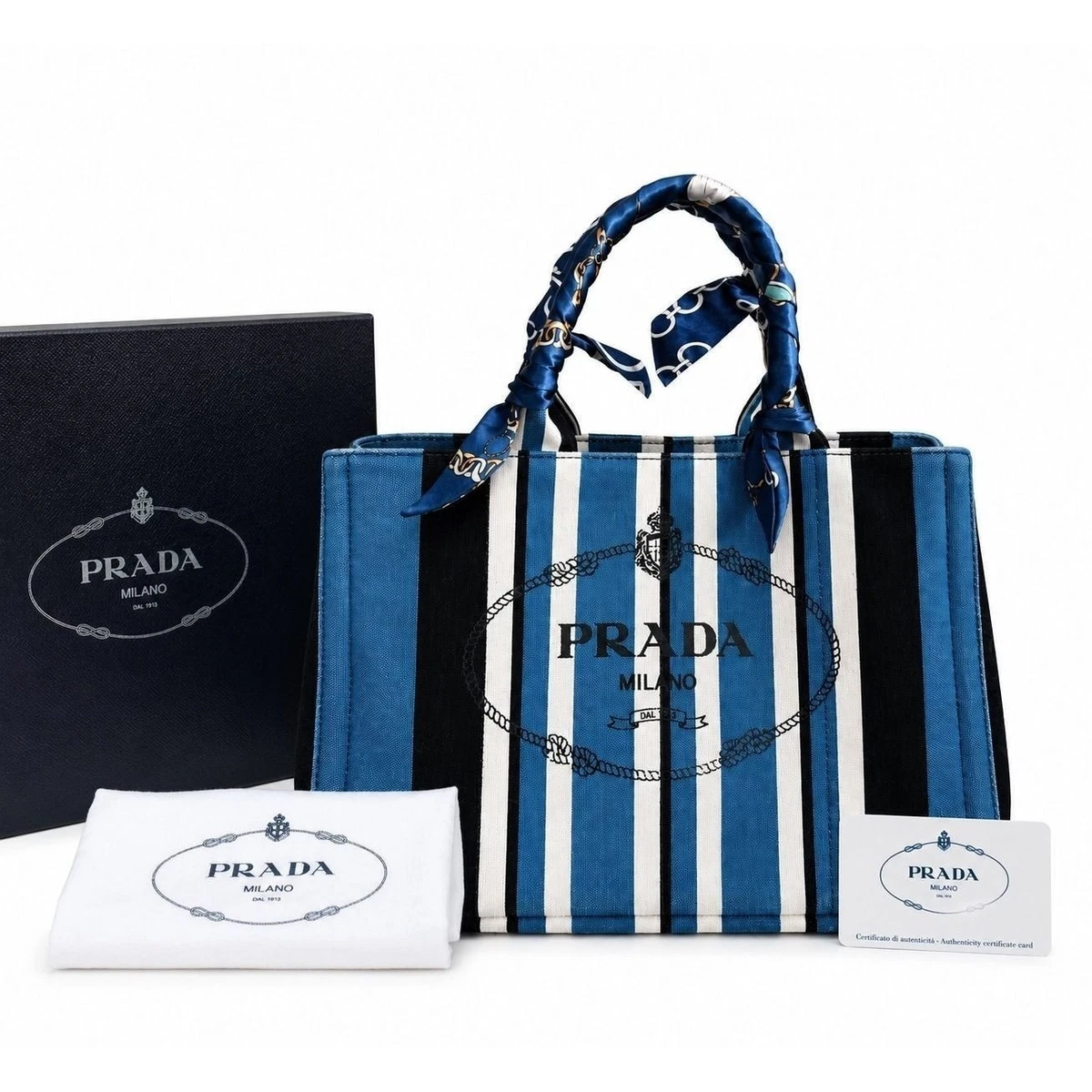 PRADA Totes Striped Bags & Handbags for Women for sale | eBay