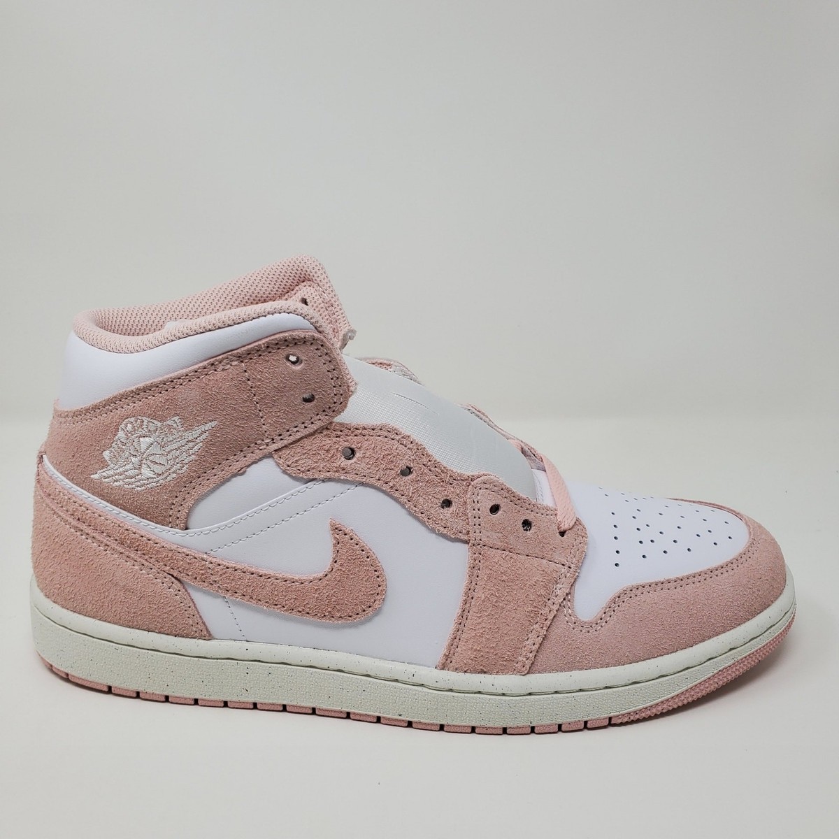 Nike Air Jordan 1 Mid SE Legend Pink Men's Size 10.5 Pink Suede