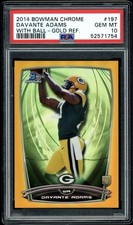 2014 Bowman Chrome #197 Davante Adams Gold Refractor /50 Rookie PSA 10