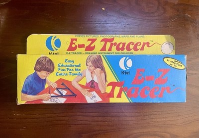 Vintage K-Tel E-Z Tracer Drawing Tool w Box Complete As Seen on TV 1974