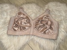 Playtex 4693 18 Hour Original Comfort Strap Bra WF Floral Womens 42D Beige