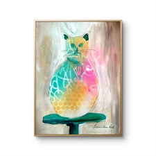 11"x14" Colorful Acrylic Painting on Paper - OriginalArtwork Signed