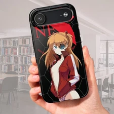 Waifu Asuka Langley 90s Anime Manga Evangelion Tough Phone Case Japanese Geek