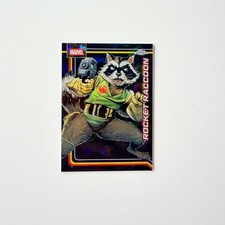 2026 Topps Chrome Marvel Sapphire #98 Rocket Raccoon Black Refractor /10