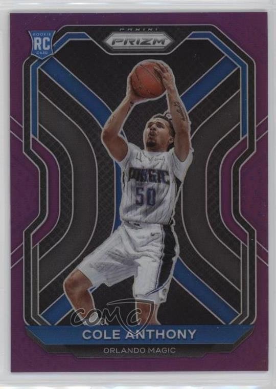 2020-21 Panini Prizm Purple Prizm /99 Cole Anthony #292 Rookie RC