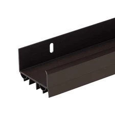4 FT (48") PVC Slide-On Door Bottom | Adjustable Plastic Weatherstrip Door Bo...