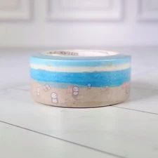 TCMC Blobs on a Beach Washi Tape Roll TheCoffeeMonsterzCo Brand New 2024Q2