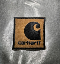 Carhartt Logo Iron On Embroidered Patch Workwear Outdoor Hat Jacket Bag