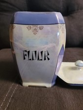 Flour Container Vintage Victoria China Czechoslovakia