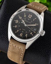 Hamilton Khaki Field Black Dial H68551833 w/ Box and Papers!! 5